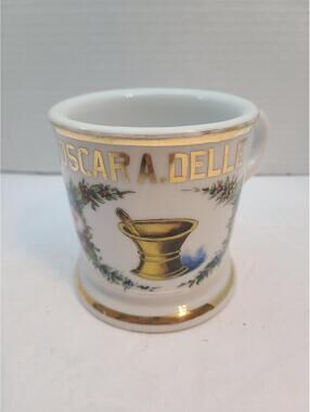 VERY RARE August Kern Occupational Shaving Mug Late 1800s/Early 1900s Amazing!